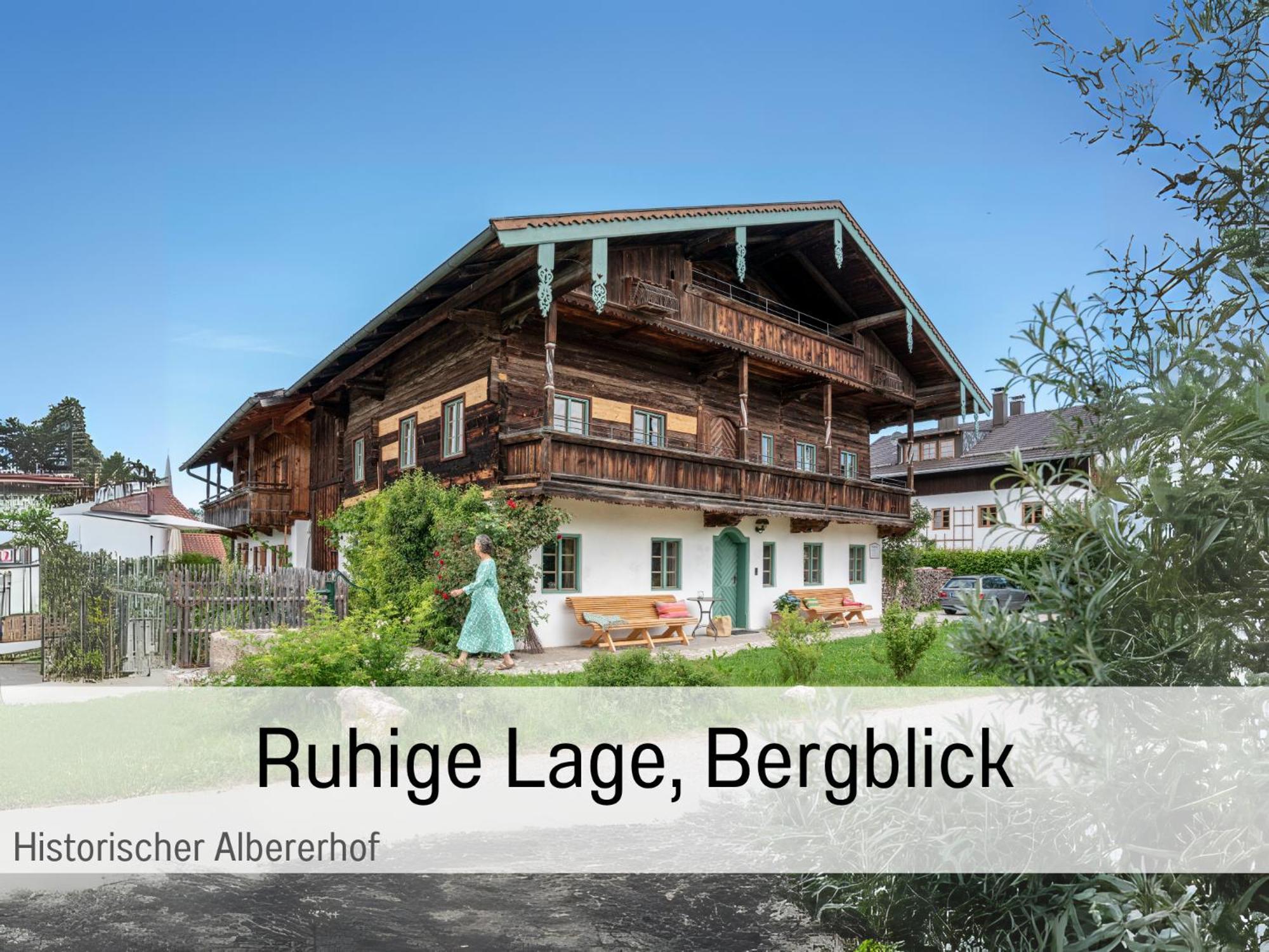 Apartamento Historischer Albererhof Übersee Exterior foto